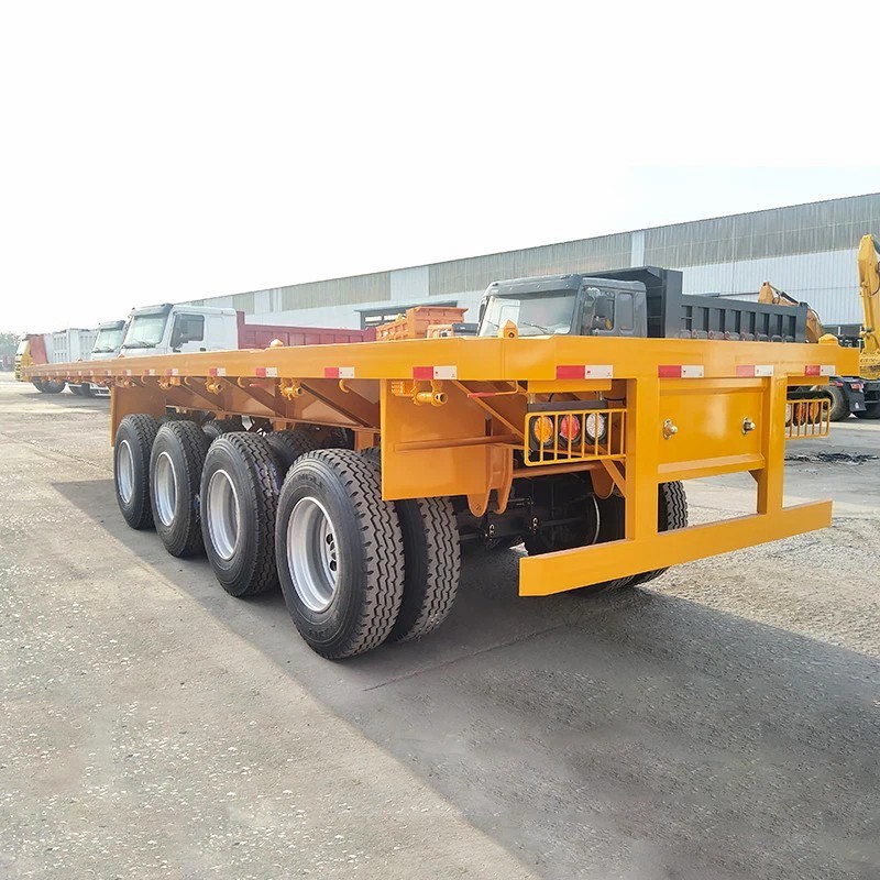 4 Axle 45ft Flatbed Semi Trailer