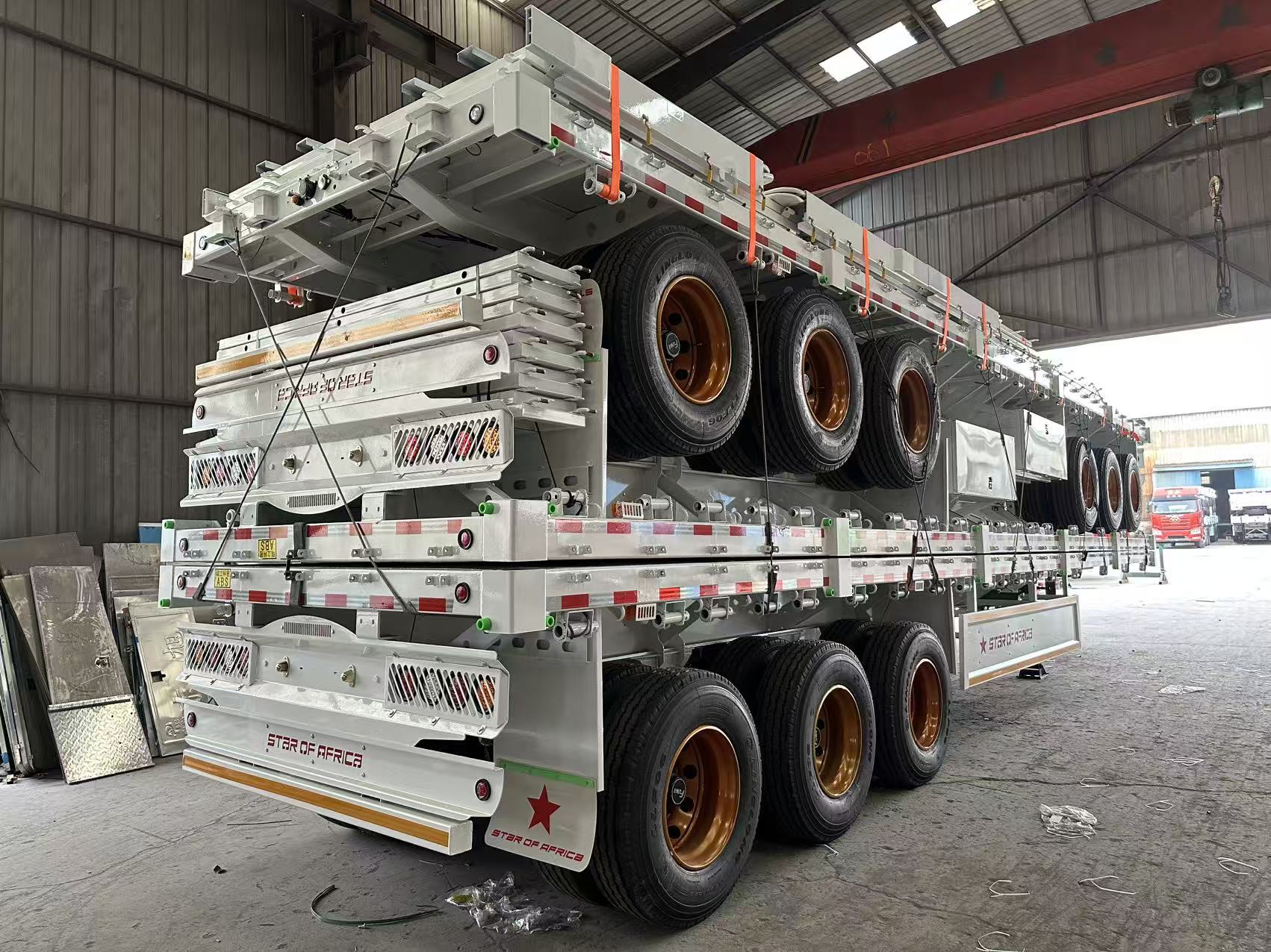 Flatbed Container Semi-Trailer